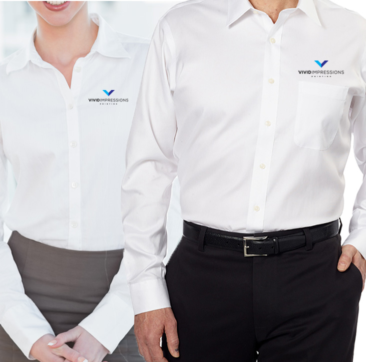 Vivid Impressions Printing - Logo Embroidered Dress Shirts